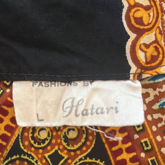 vintage 80s angel sleeve Hatari caftan dashiki - Picture 6 of 6